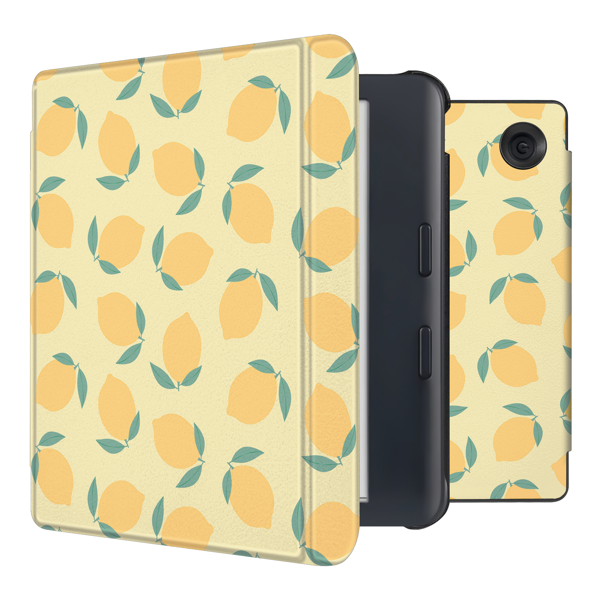 imoshion Design Slim Hard Sleepcover avec support Kobo Libra Colour - Citrus Dream