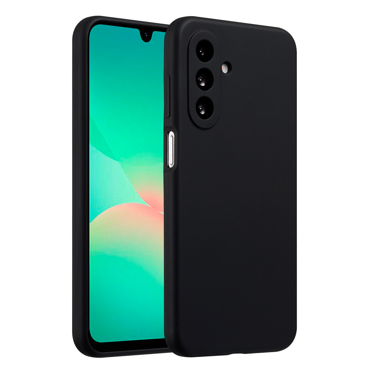 Accezz Liquid Silicone Backcover voor de Samsung Galaxy A26 - Zwart