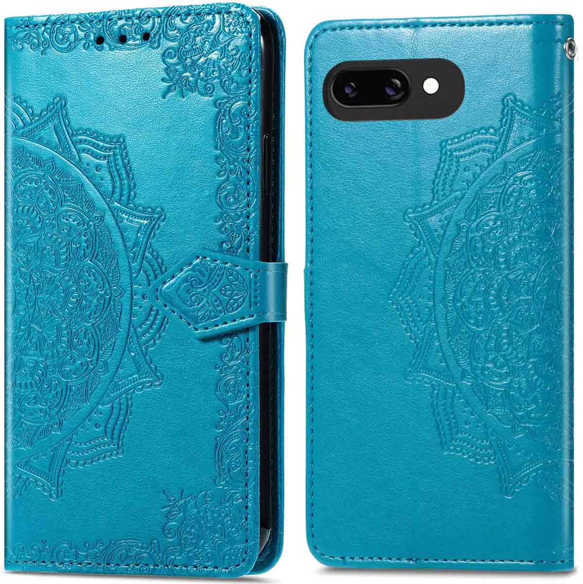 imoshion Mandala Bookcase voor de Google Pixel 9A - Turquoise