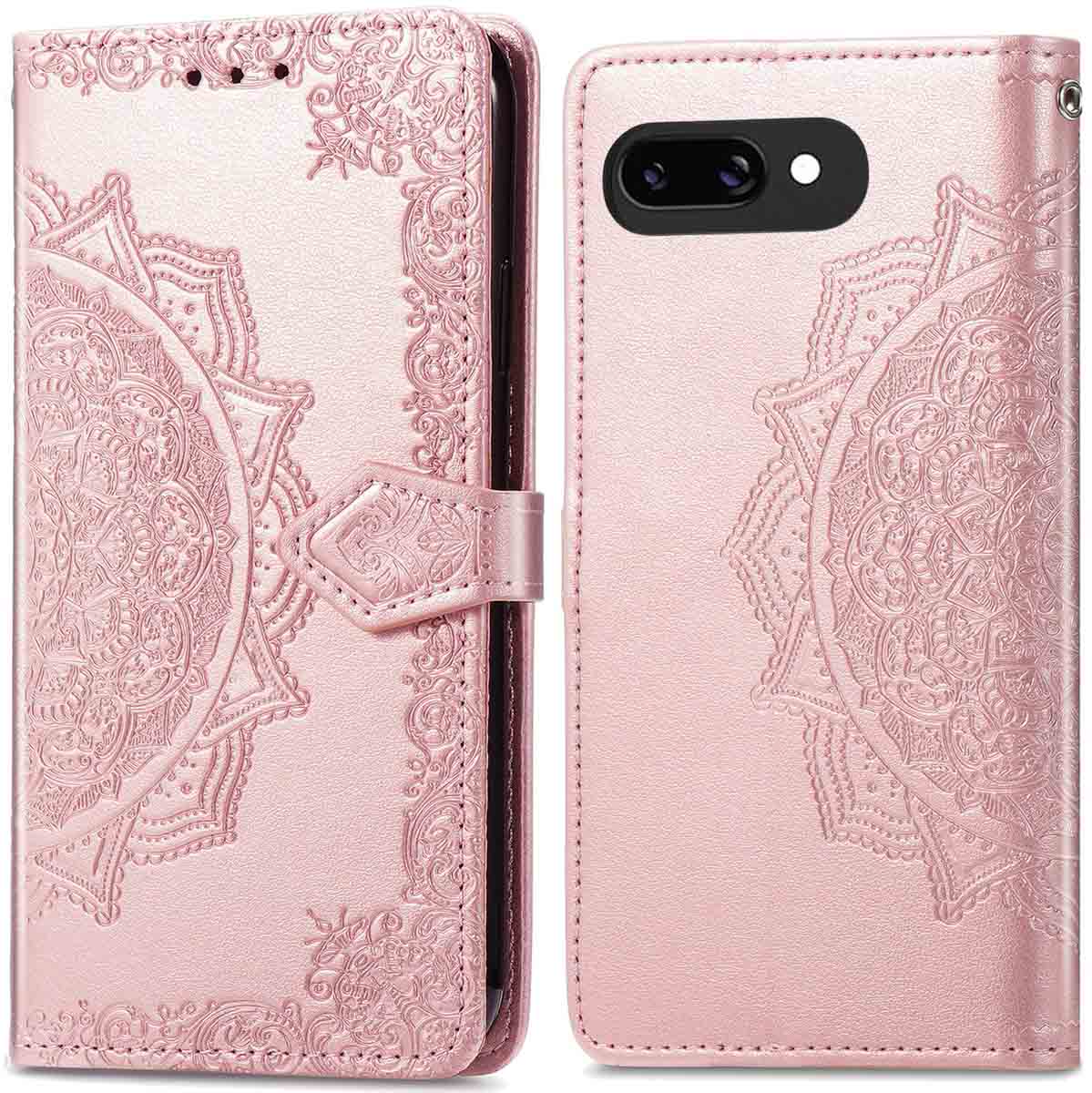 imoshion Mandala Bookcase voor de Google Pixel 9A - Rosé Goud