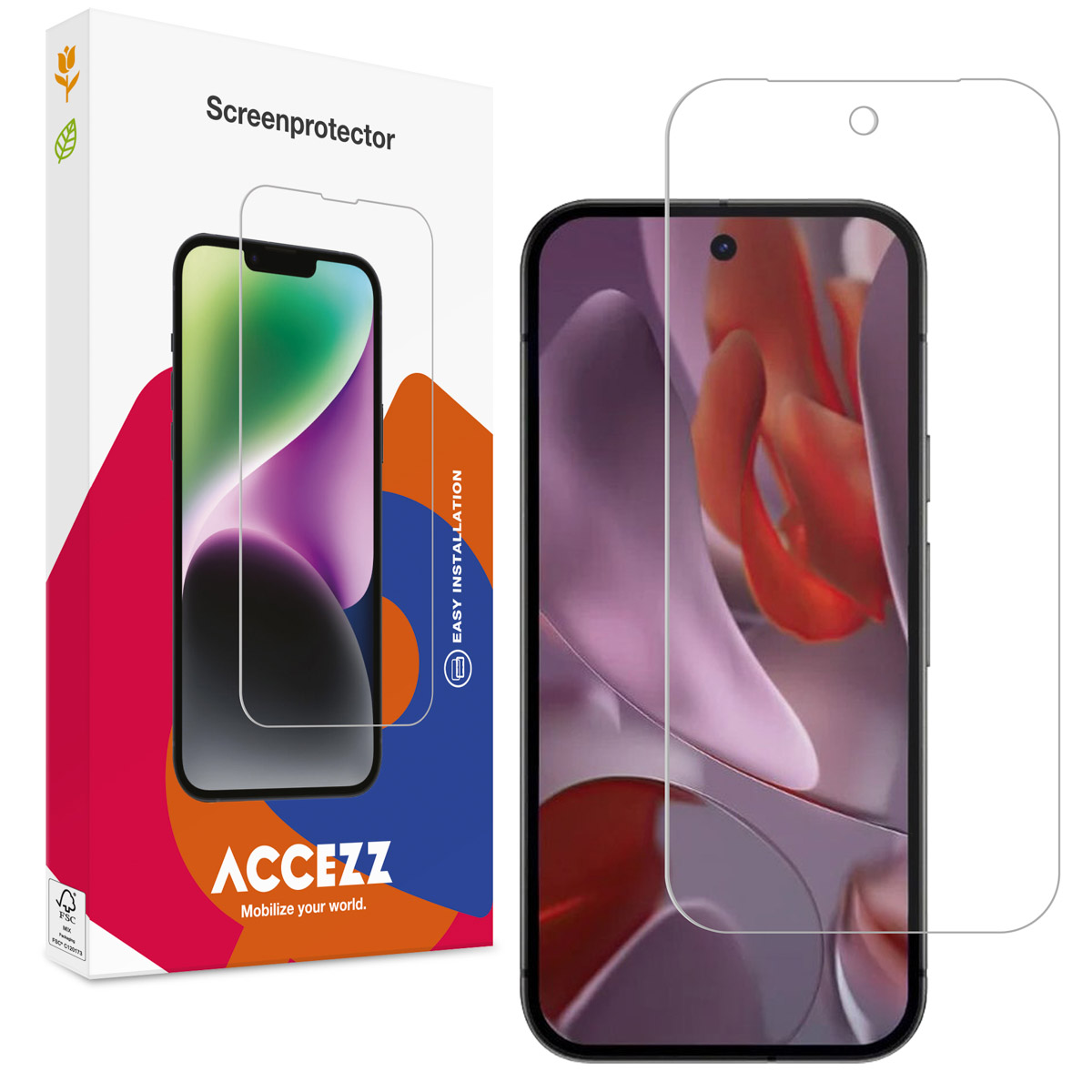Accezz Gehard Glas Screenprotector voor de Google Pixel 9A