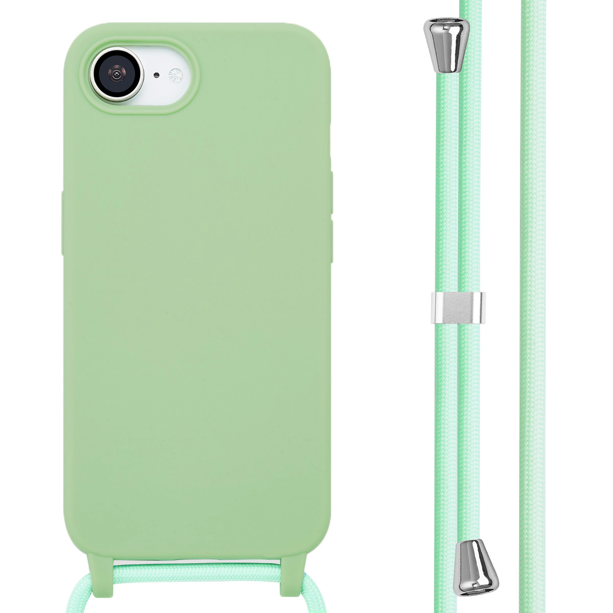 imoshion Coque en silicone avec cordon Apple iPhone 17e / 16e - Vert