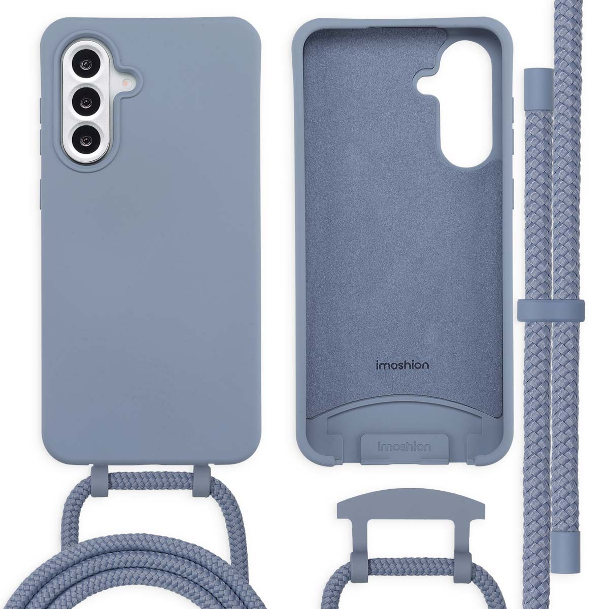 imoshion Color Backcover met afneembaar koord voor de Samsung Galaxy A36 / A56 - Ash Blue