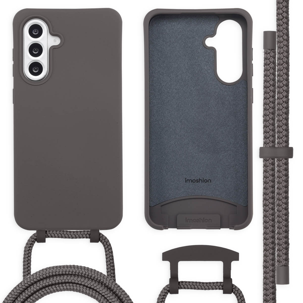 imoshion Coque de couleur avec cordon amovible Samsung Galaxy A36 / A56 - Black Coffee
