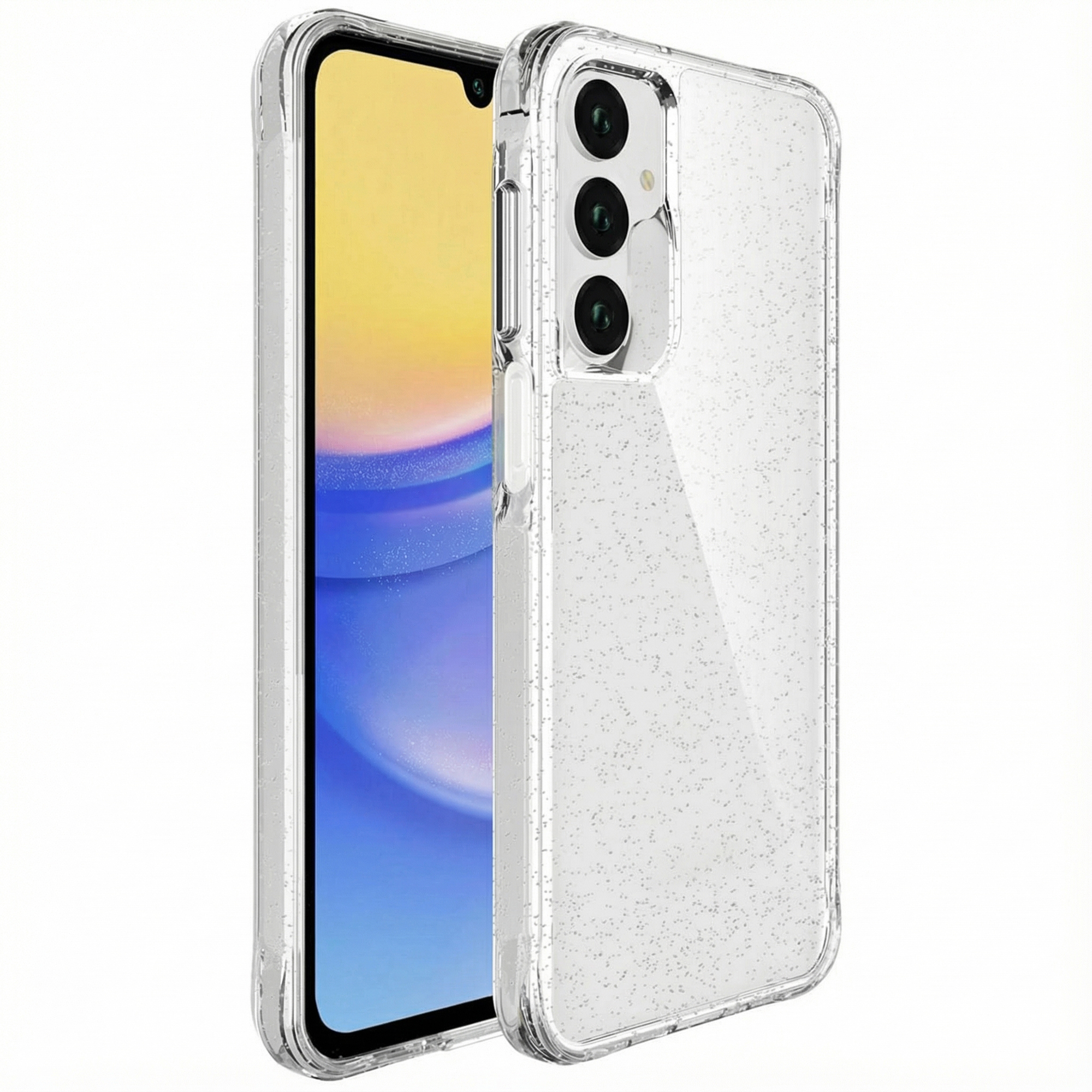 imoshion Clear Glitter Backcover voor de Samsung Galaxy A26 / A16 - Zilver