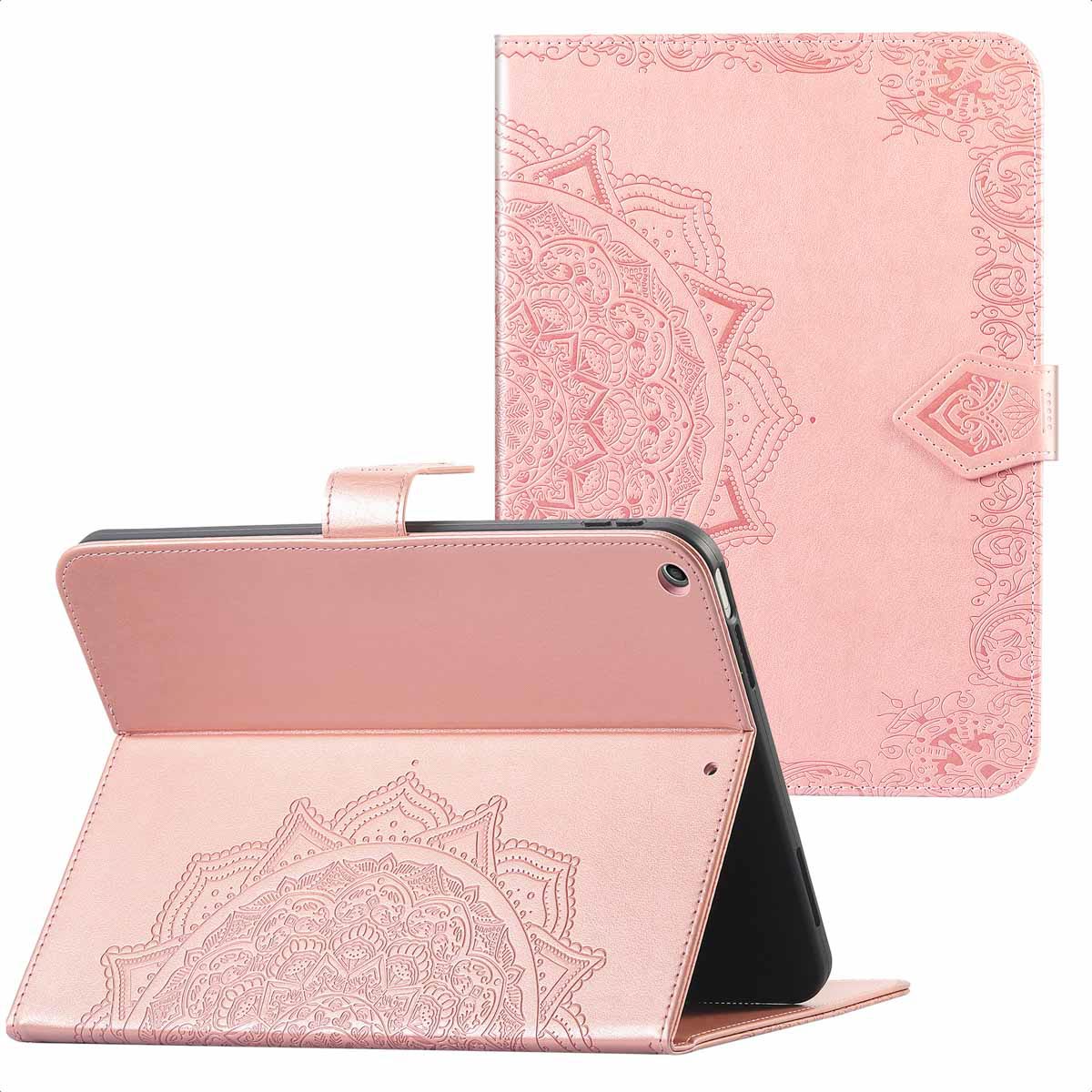 imoshion Mandala Bookcase voor de Apple iPad 6 (2018) 9.7 inch / iPad 5 (2017) 9.7 inch / Air 2 (2014)/Air 1 (2013) - Rose Gold