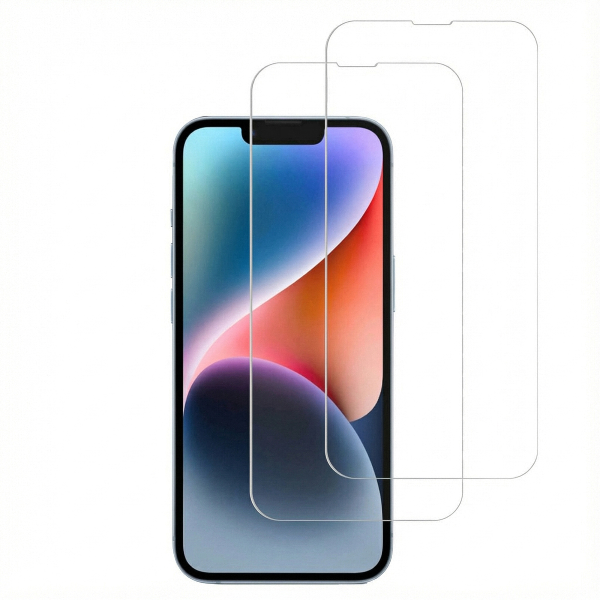 Accezz Gehard Glas Screenprotector 2-pack voor de Apple iPhone 17e / 16e / 14 / 13 / 13 Pro