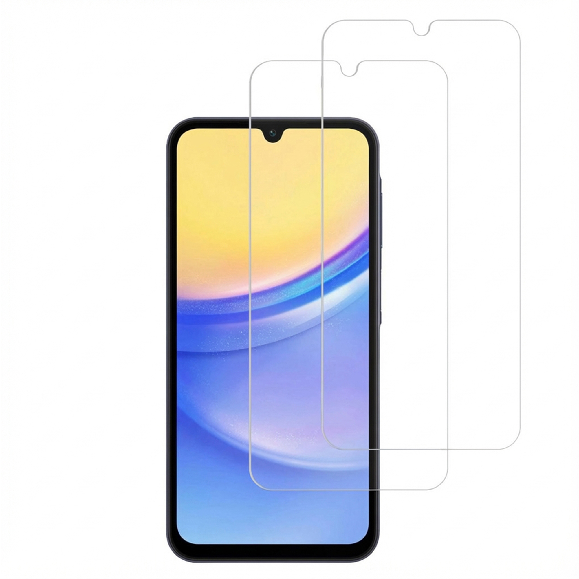 Accezz Gehard Glas Screenprotector 2-pack voor de Samsung Galaxy A15 (5G/4G)