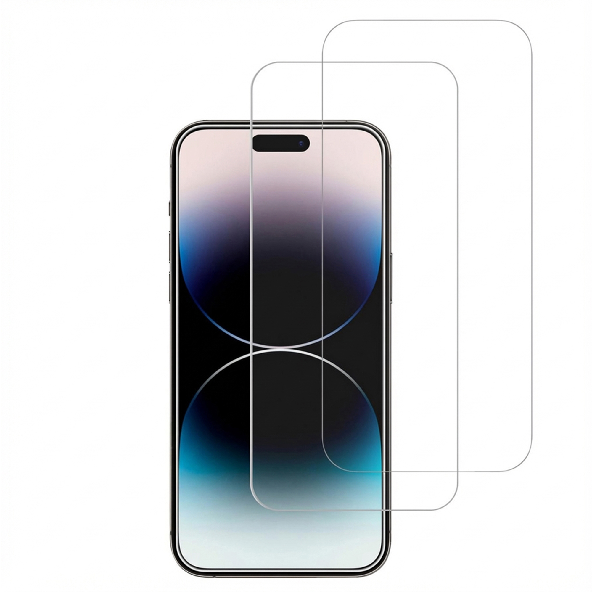 Accezz Gehard Glas Screenprotector 2-pack voor de Apple iPhone 15 Plus / 15 Pro Max / 16 Plus