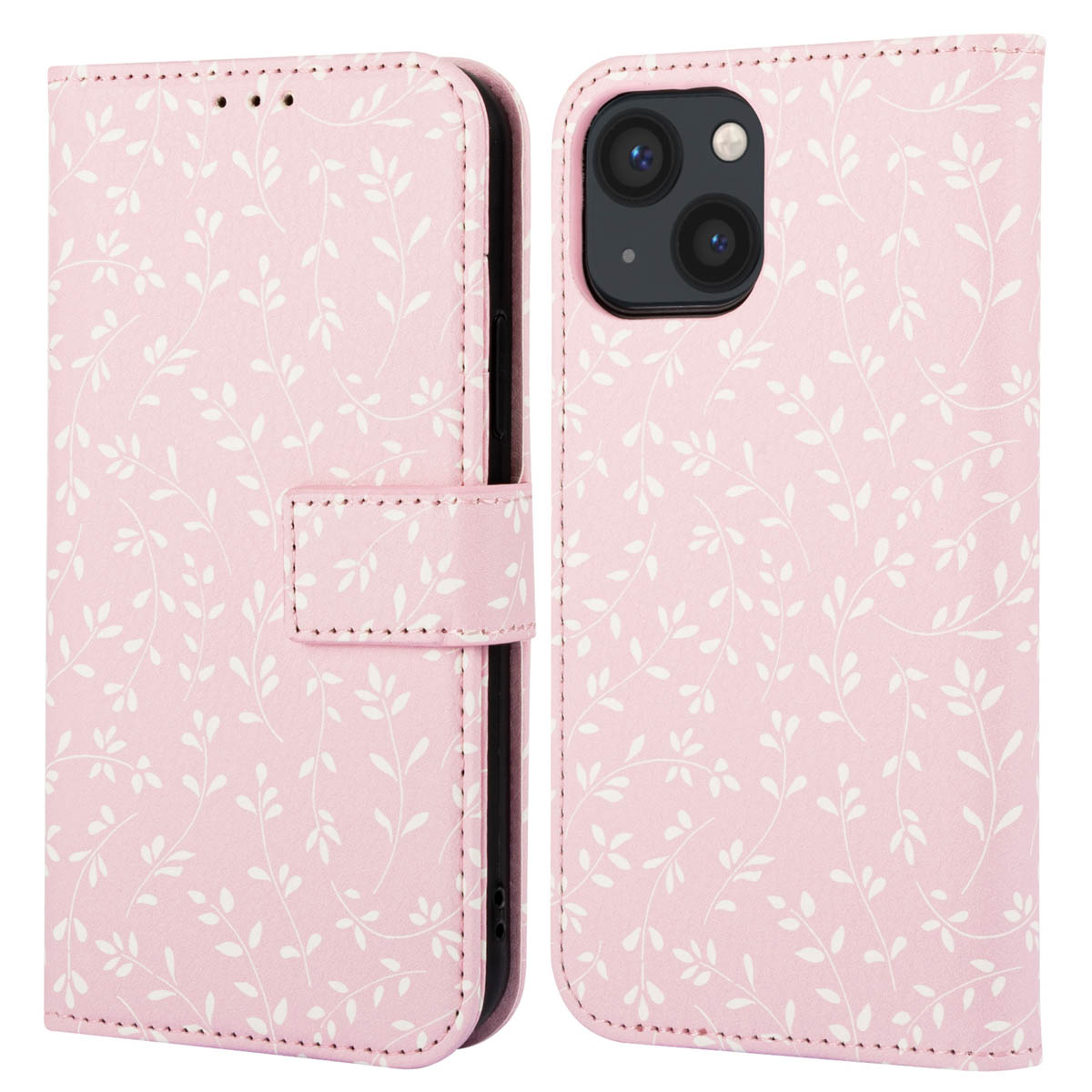 imoshion Design Bookcase voor de Apple iPhone 13 - Pink Bazaar Flowers