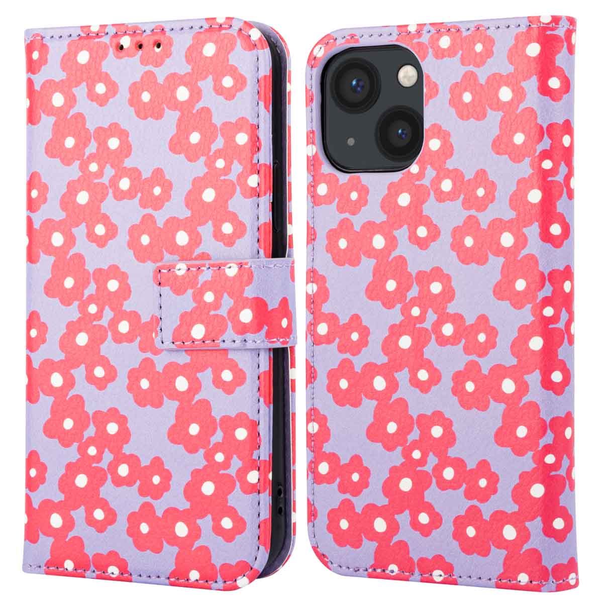 imoshion Design Bookcase voor de Apple iPhone 13 - Dusty Rose Blossoms