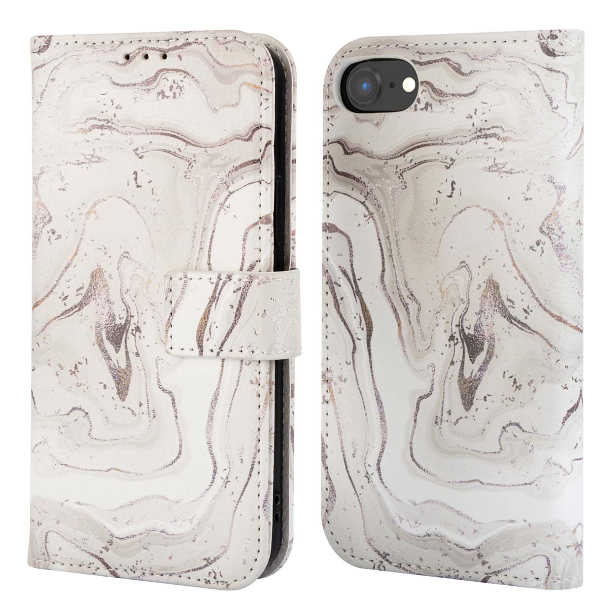 imoshion Design Bookcase voor de Apple iPhone 17e / 16e - Sandy Marble