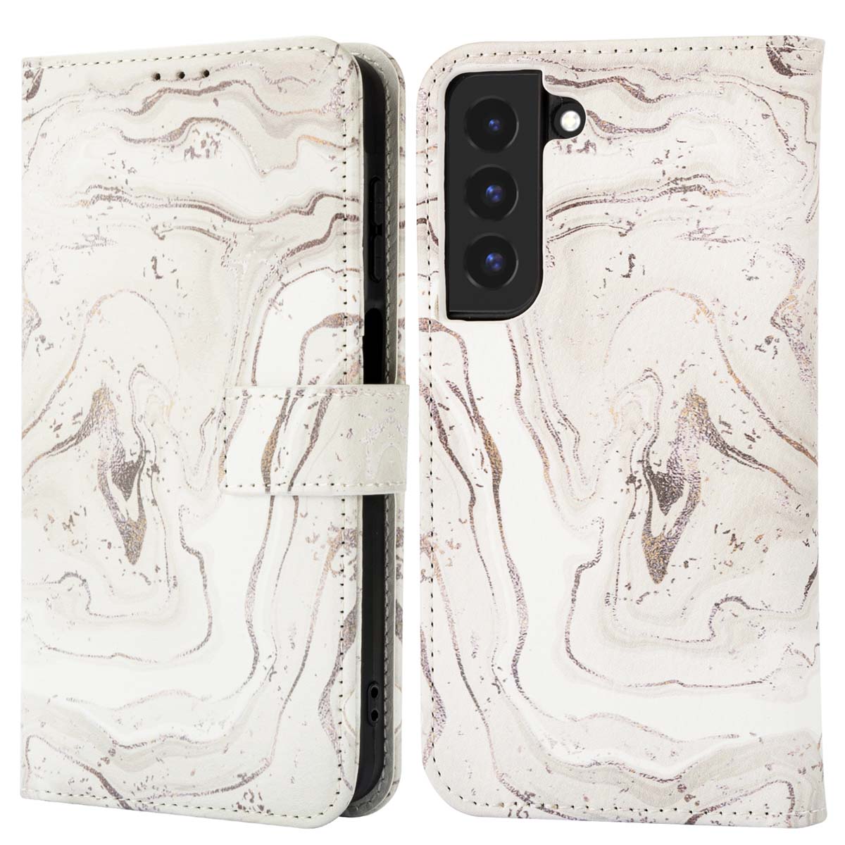imoshion Design Bookcase voor de Samsung Galaxy S22 - Sandy Marble