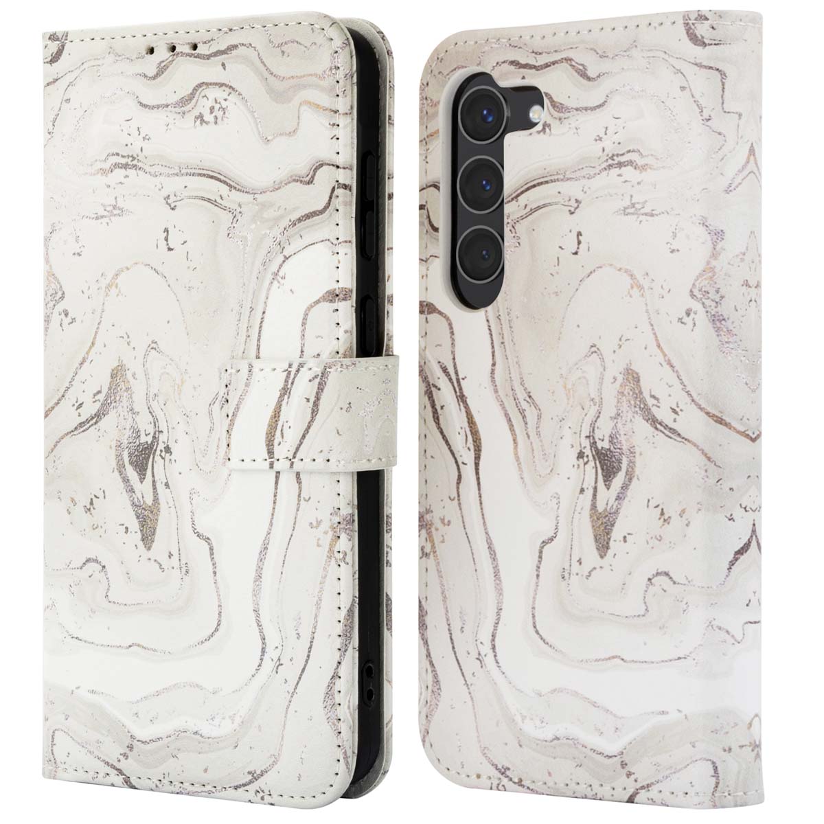 imoshion Design Bookcase voor de Samsung Galaxy S23 - Sandy Marble