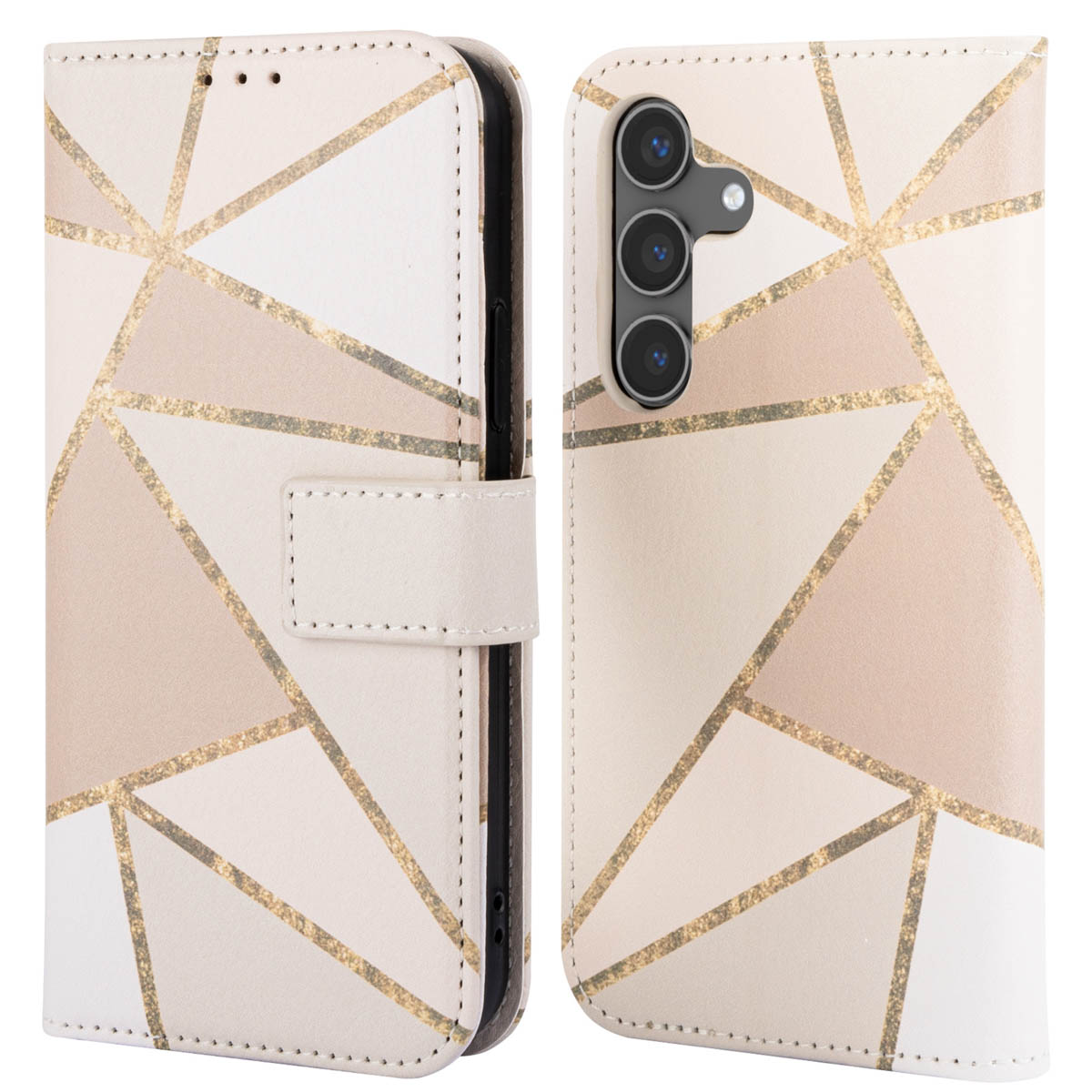 imoshion Design Bookcase voor de Samsung Galaxy S24 - Beige Graphic