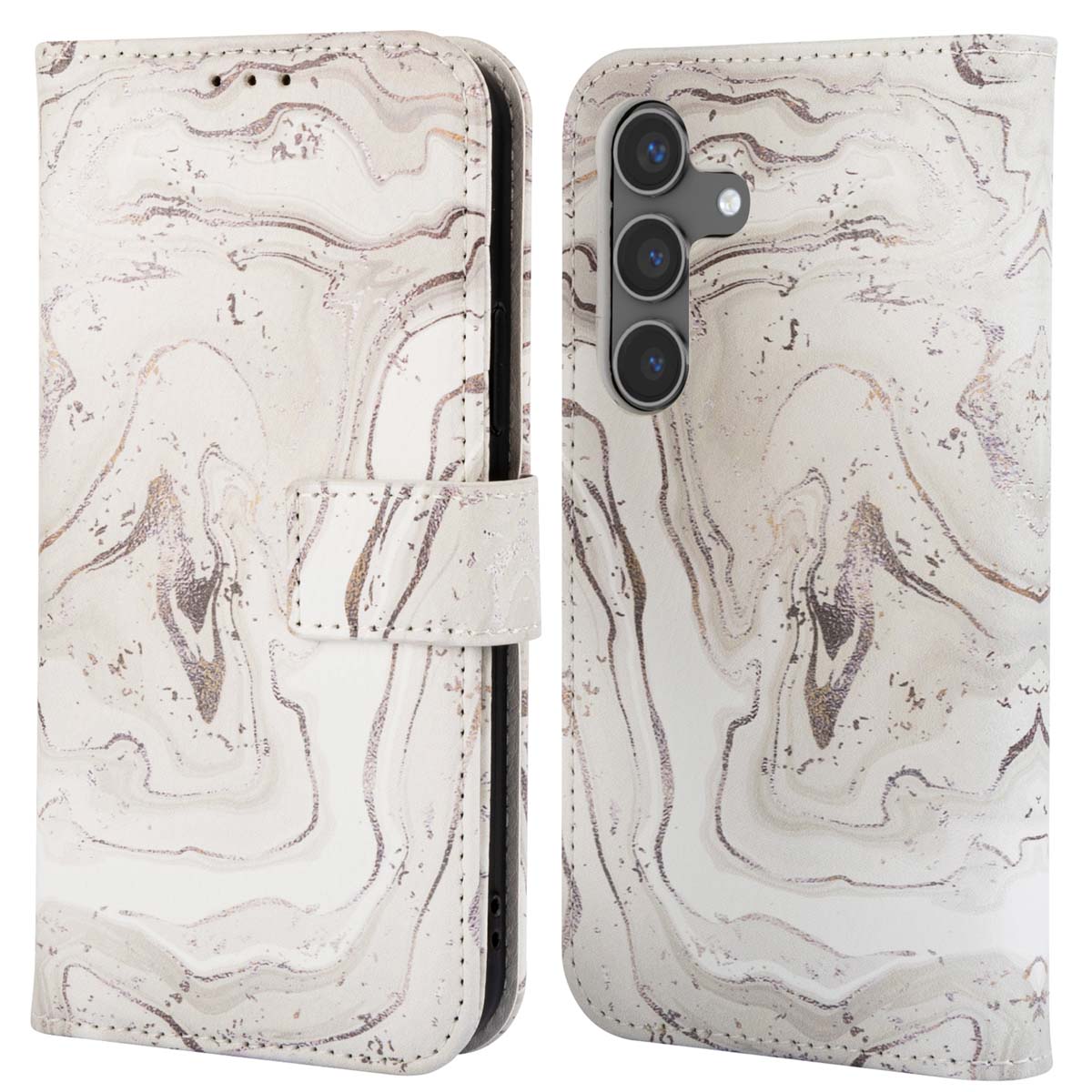 imoshion Design Bookcase voor de Samsung Galaxy S24 - Sandy Marble