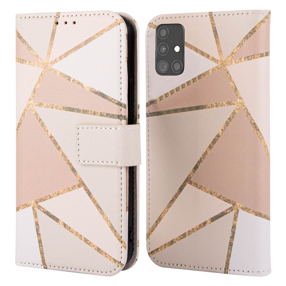imoshion Design Bookcase voor de Samsung Galaxy A51 - Beige Graphic