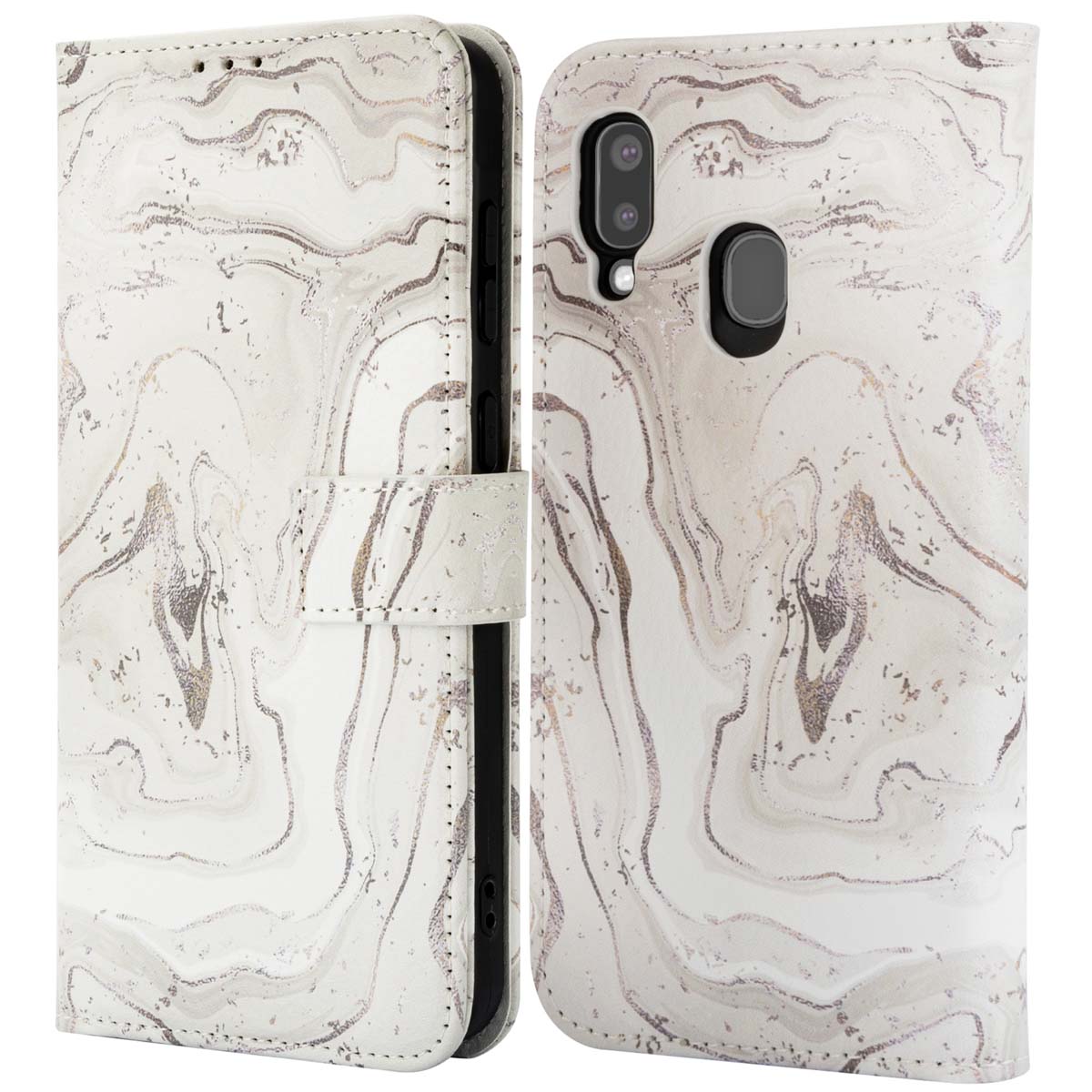 imoshion Design Bookcase voor de Samsung Galaxy A20e - Sandy Marble