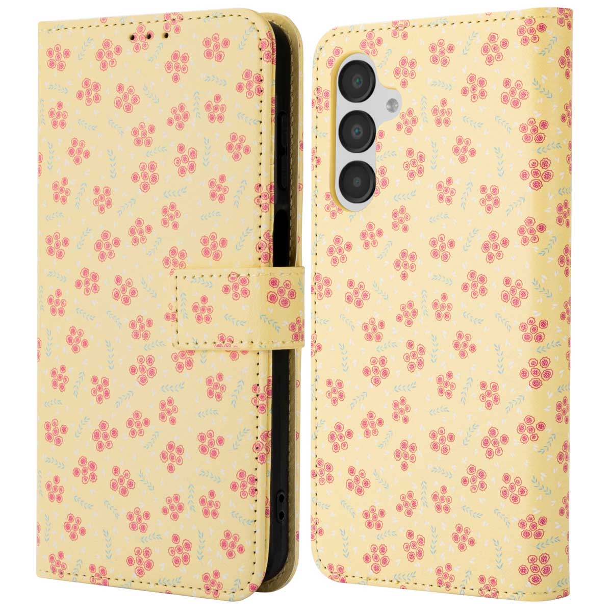 imoshion Design Bookcase voor de Samsung Galaxy A16 - Sunny Yellow Petite Flowers