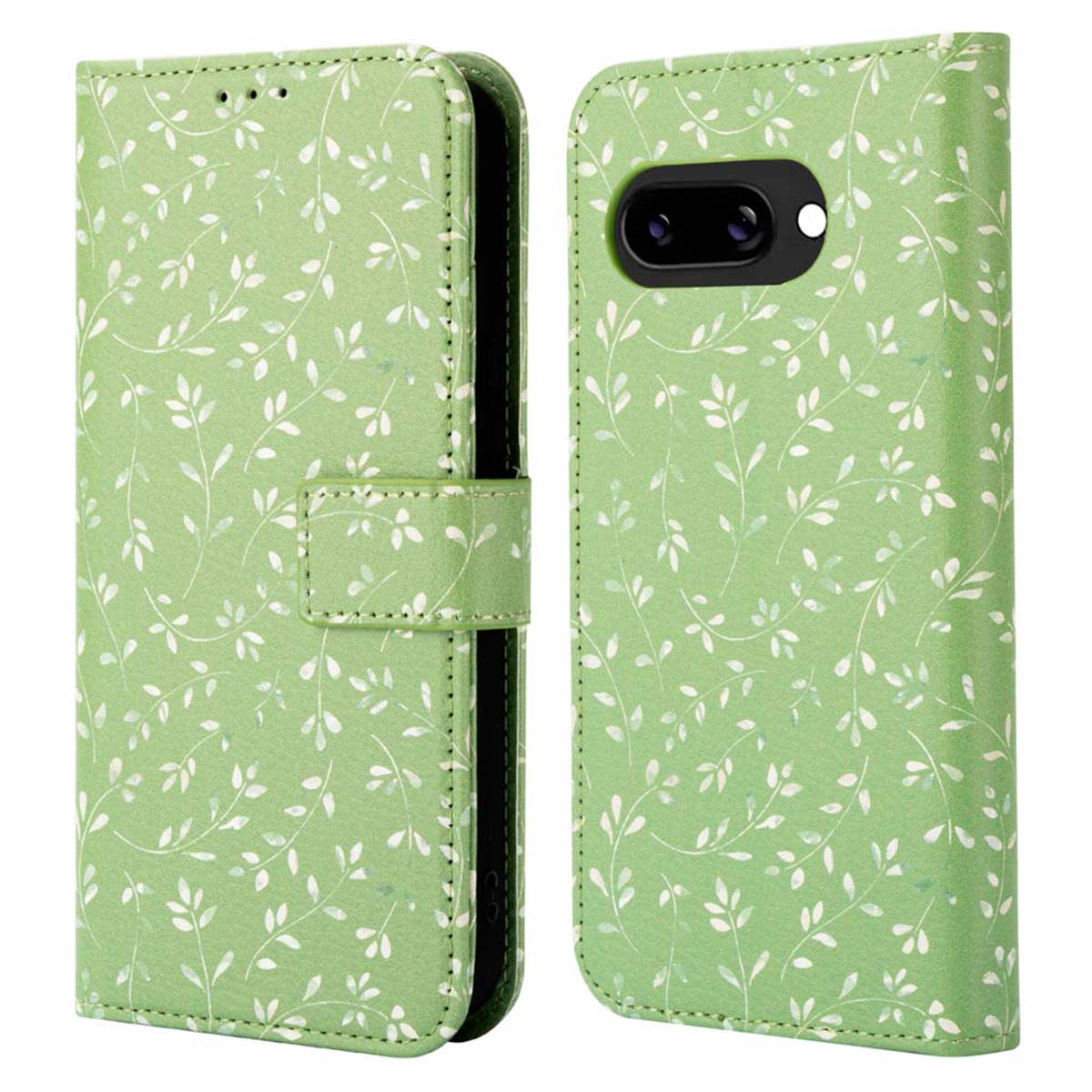 imoshion Design Bookcase voor de Google Pixel 9A - Green Flowers