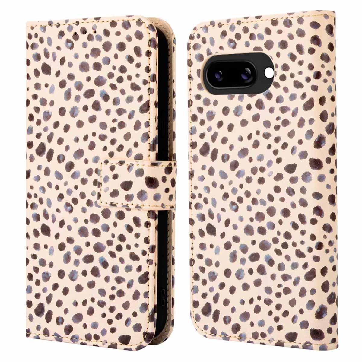imoshion Design Bookcase voor de Google Pixel 9A - Black And White Dots