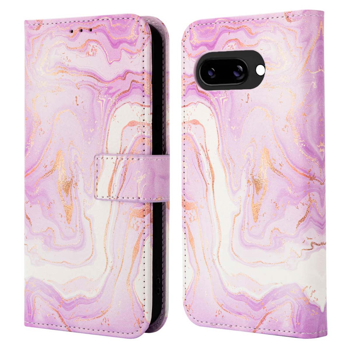 imoshion Design Bookcase voor de Google Pixel 9A - Purple Marble