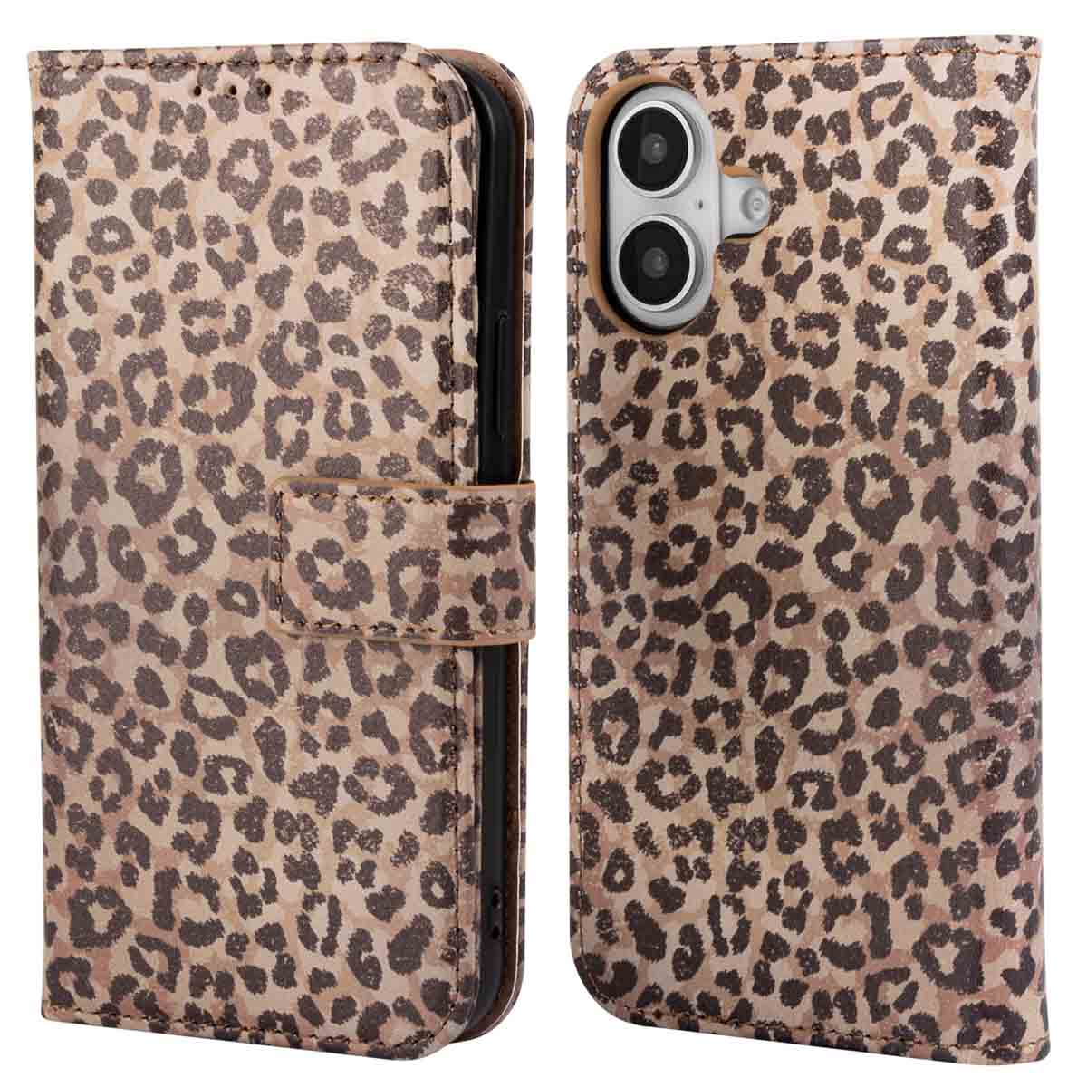 imoshion Design Bookcase voor de Apple iPhone 16 - Leopard Mood