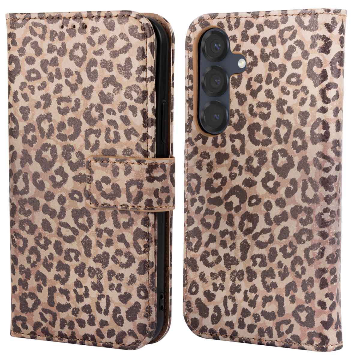 imoshion Design Bookcase voor de Samsung Galaxy S25 - Leopard Mood