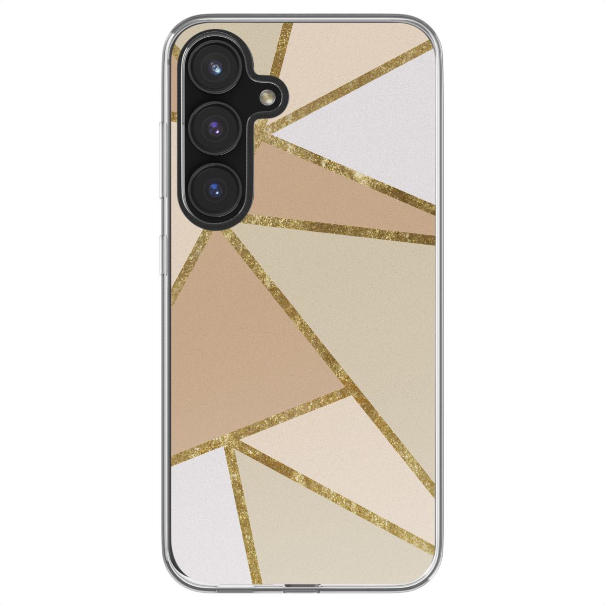 imoshion Hoesje - Geschikt voor Samsung Galaxy S24 FE - Design hoesje - Graphic Beige
