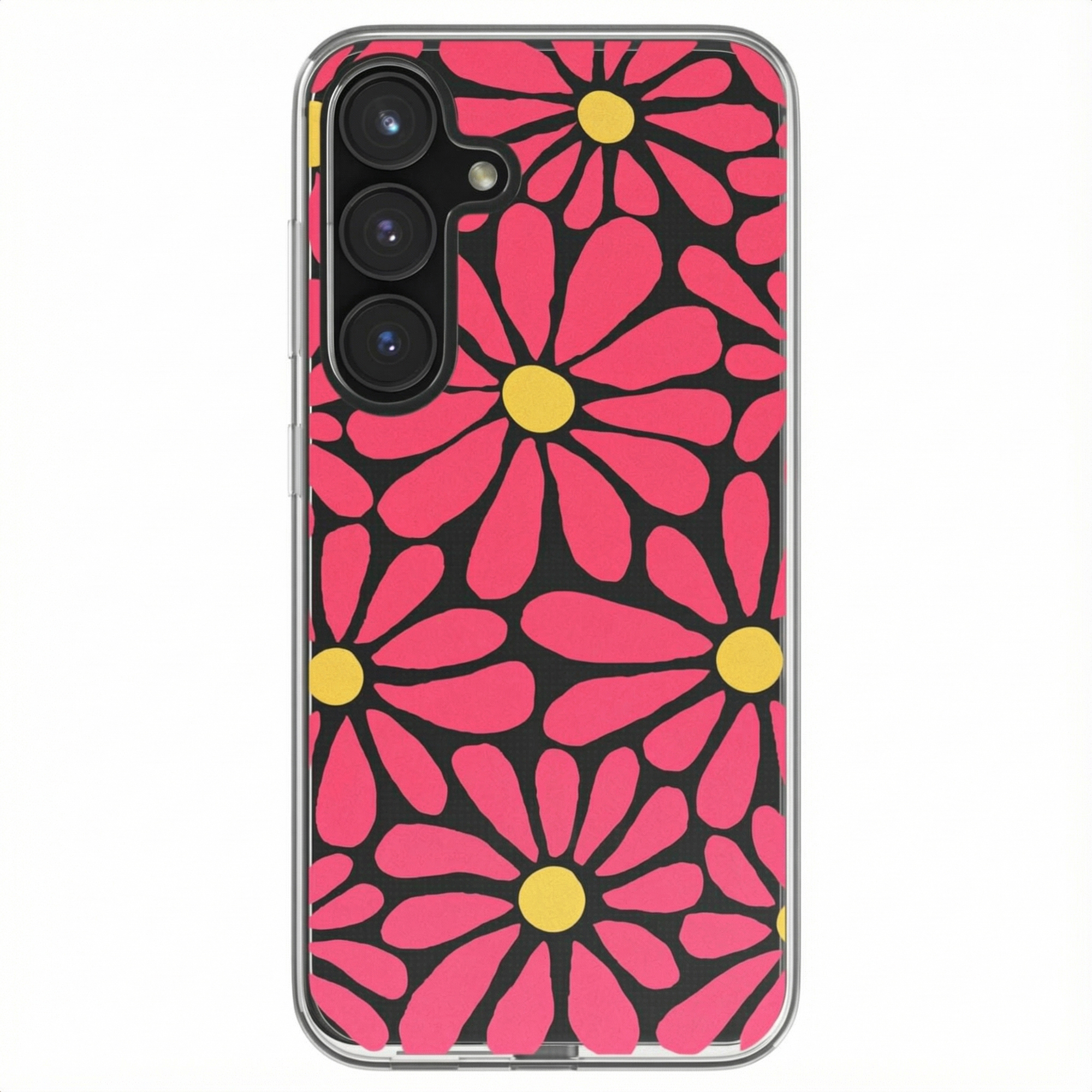imoshion Hoesje - Geschikt voor Samsung Galaxy S24 FE - Design hoesje - Dusty Rose Flowers Connect