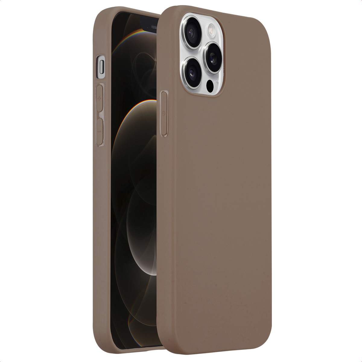 imoshion Coque Couleur Apple iPhone 12 (Pro) - Marron