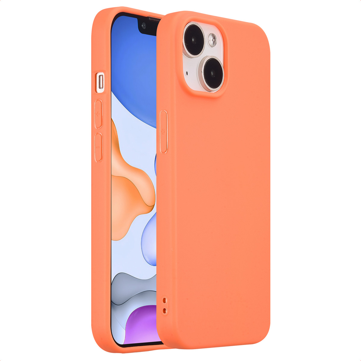 imoshion Color Backcover voor de Apple iPhone 15 - Apricot Crush Orange