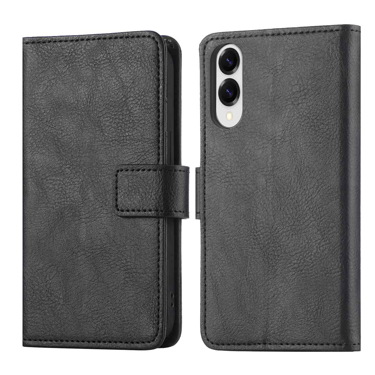 imoshion Luxe Bookcase voor de Samsung Galaxy S25 Edge - Zwart