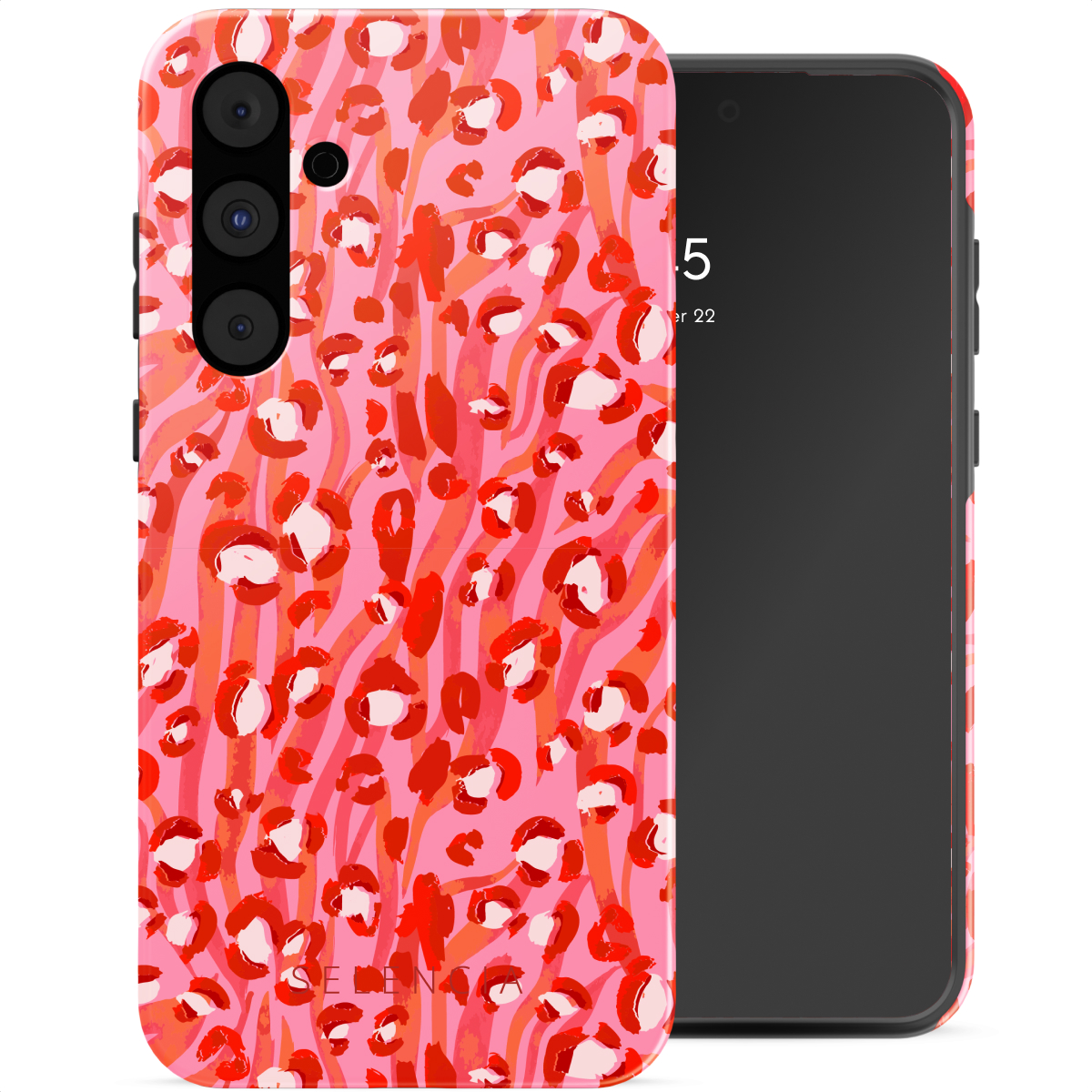 Selencia Vivid Backcover voor de Samsung Galaxy A55 - Wild Spots Lipstick