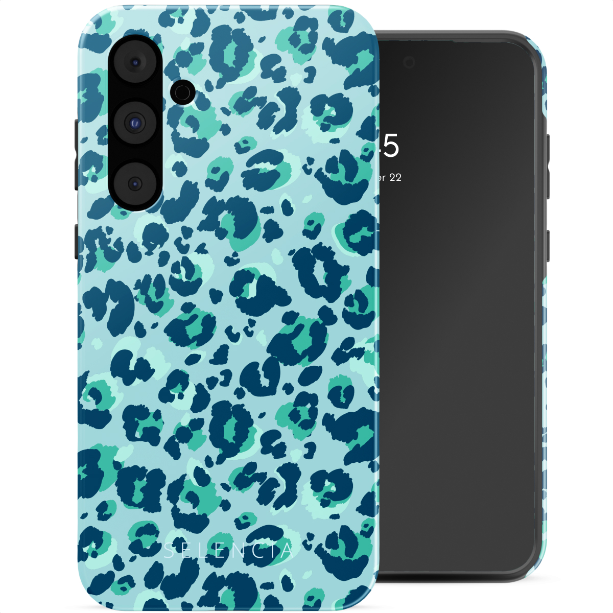 Selencia Vivid Backcover voor de Samsung Galaxy A55 - Wild Spots Light Blue