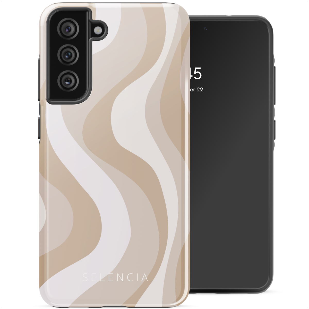Selencia Coque arrière Vivid Samsung Galaxy S21 FE - Desert Waves Beige
