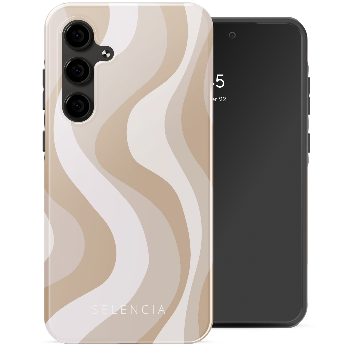 Selencia Coque arrière Vivid Samsung Galaxy S24 FE - Desert Waves Beige