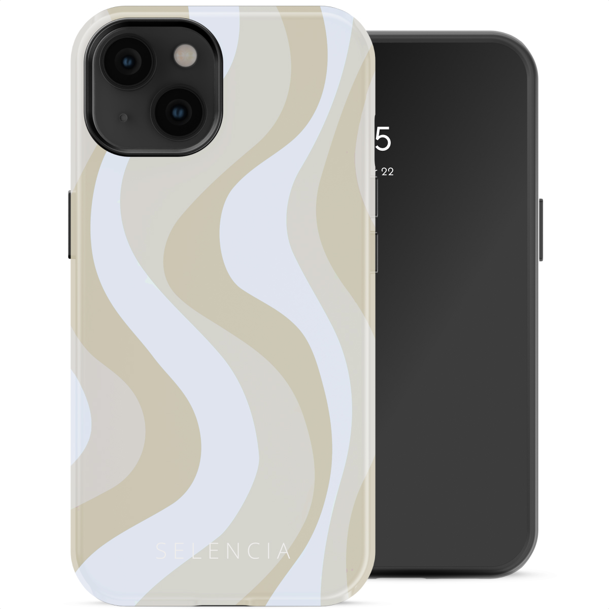 Selencia Coque arrière Vivid avec MagSafe Apple iPhone 14 - Desert Waves Beige