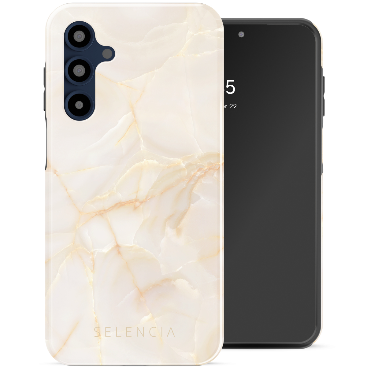 Selencia Coque arrière Vivid Samsung Galaxy A16 - Golden Beige Marble