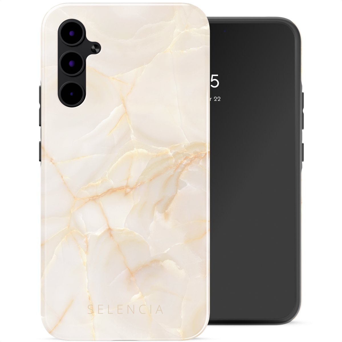Selencia Coque arrière Vivid Samsung Galaxy A34 (5G) - Golden Beige Marble