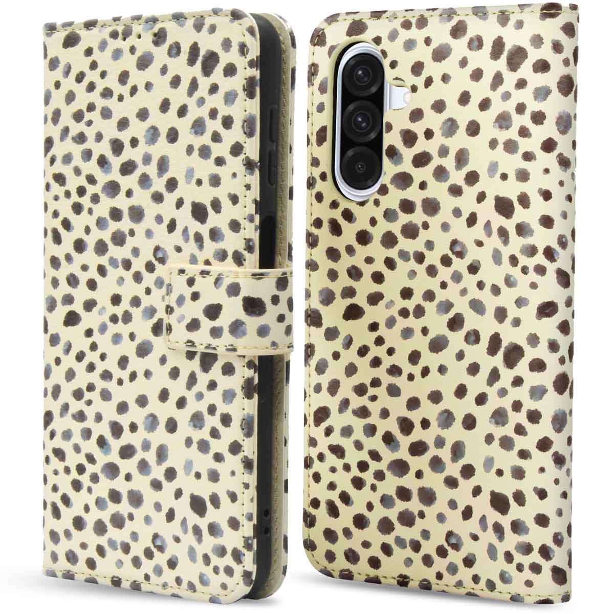 imoshion Design Bookcase voor de Samsung Galaxy A36 - Black And White Dots