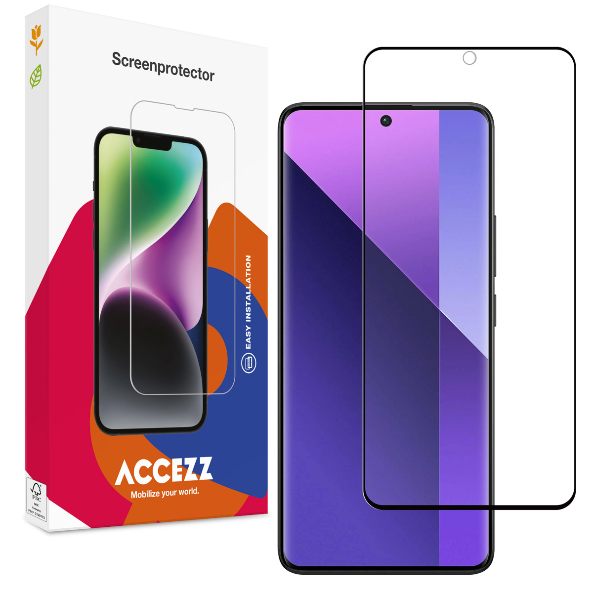 Accezz Gehard Glas Screenprotector voor de Xiaomi Redmi Note 14 Pro (4G/5G) / 14 Pro Plus (5G)