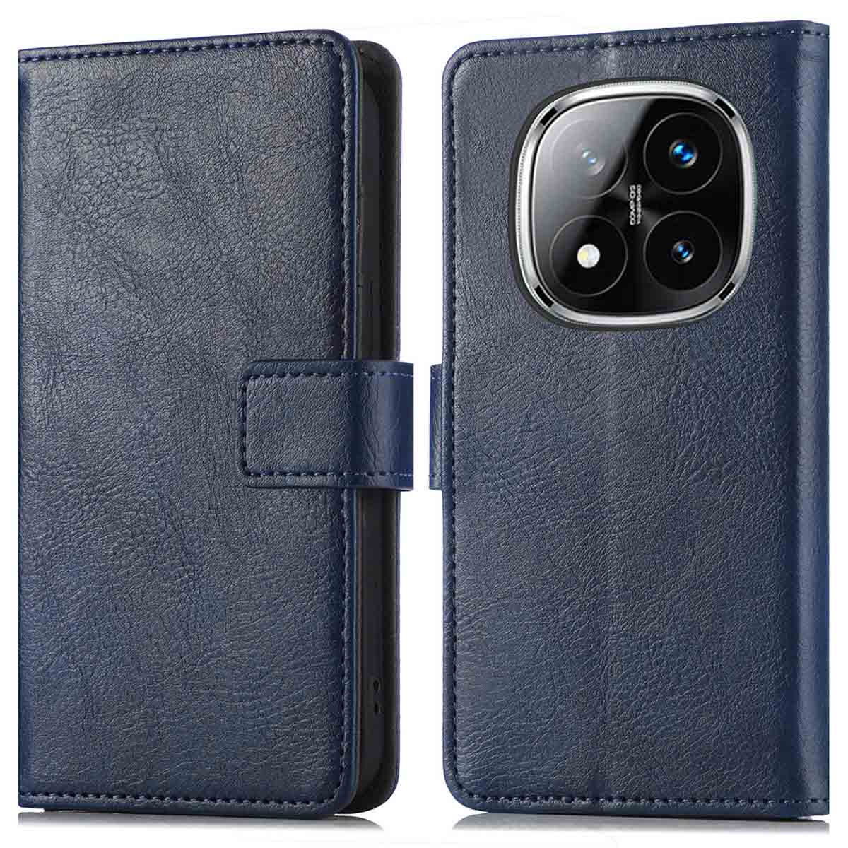 imoshion Luxe Bookcase voor de Xiaomi Redmi Note 14 Pro Plus (5G) - Donkerblauw