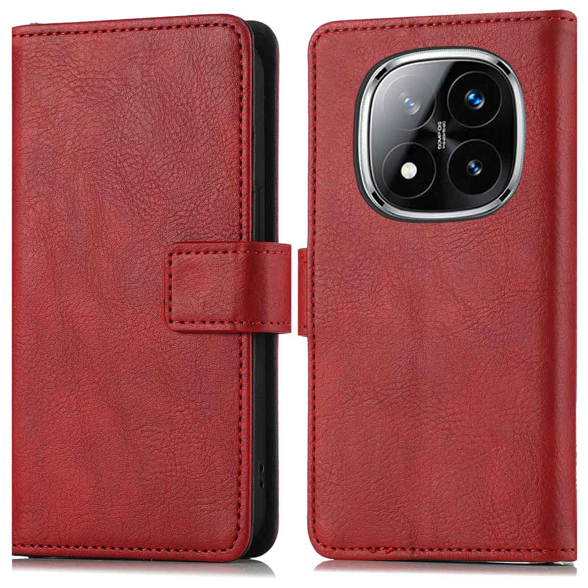 imoshion Luxe Bookcase voor de Xiaomi Redmi Note 14 Pro (5G) - Rood