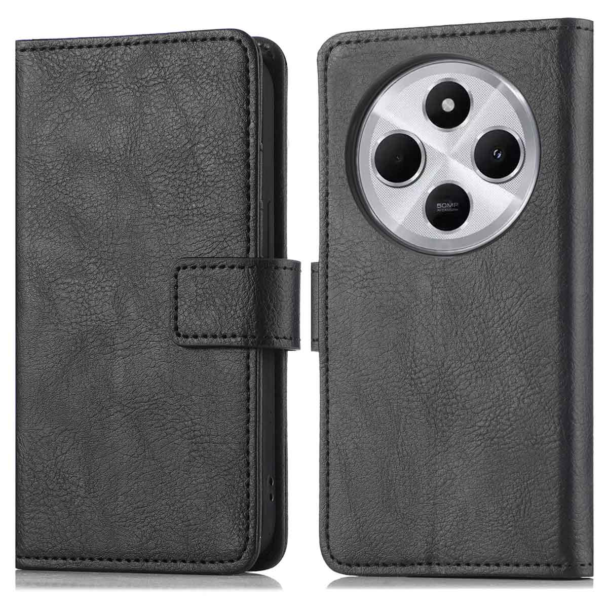 imoshion Luxe Bookcase voor de Xiaomi Redmi 14C - Zwart