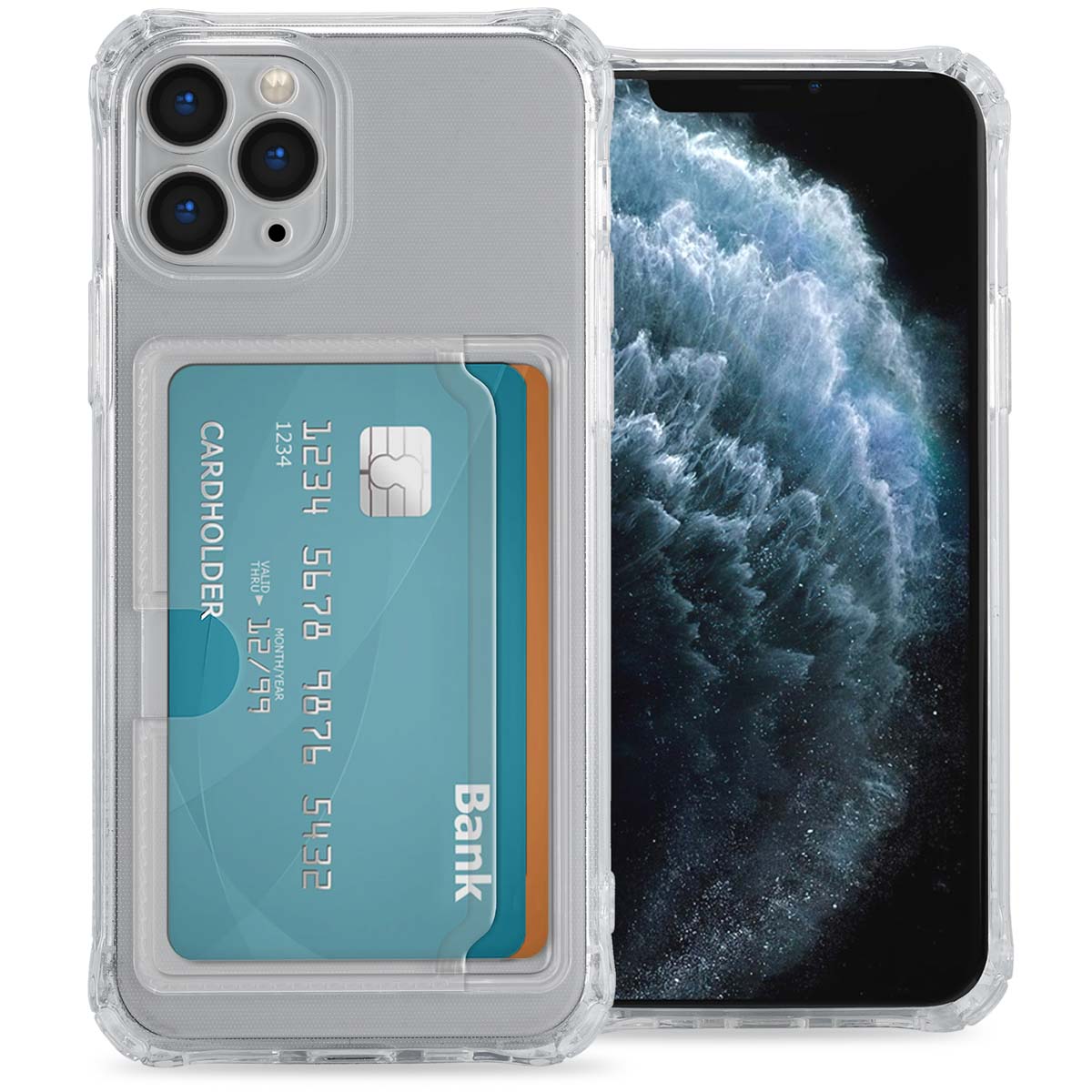 imoshion Coque silicone avec porte-cartes Apple iPhone 11 Pro - Transparent