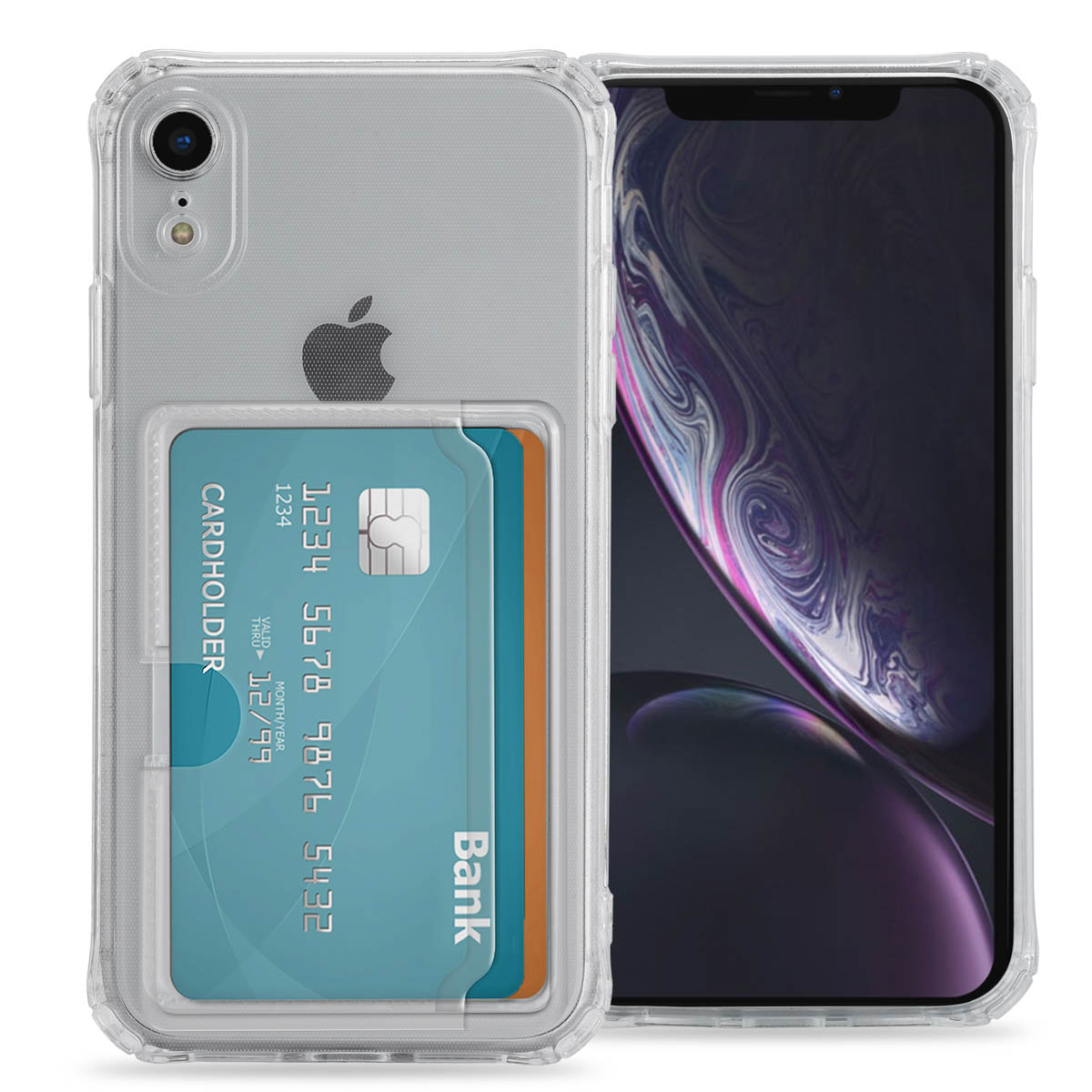 imoshion Softcase Backcover met pasjeshouder voor de Apple iPhone Xr - Transparant