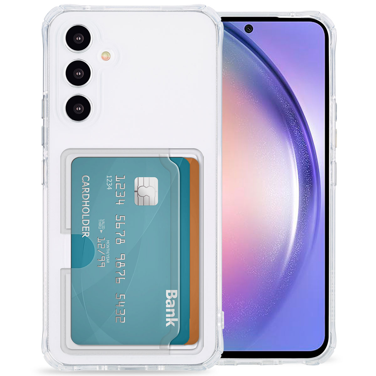 imoshion Softcase Backcover met pasjeshouder voor de Samsung Galaxy A54 (5G) - Transparant