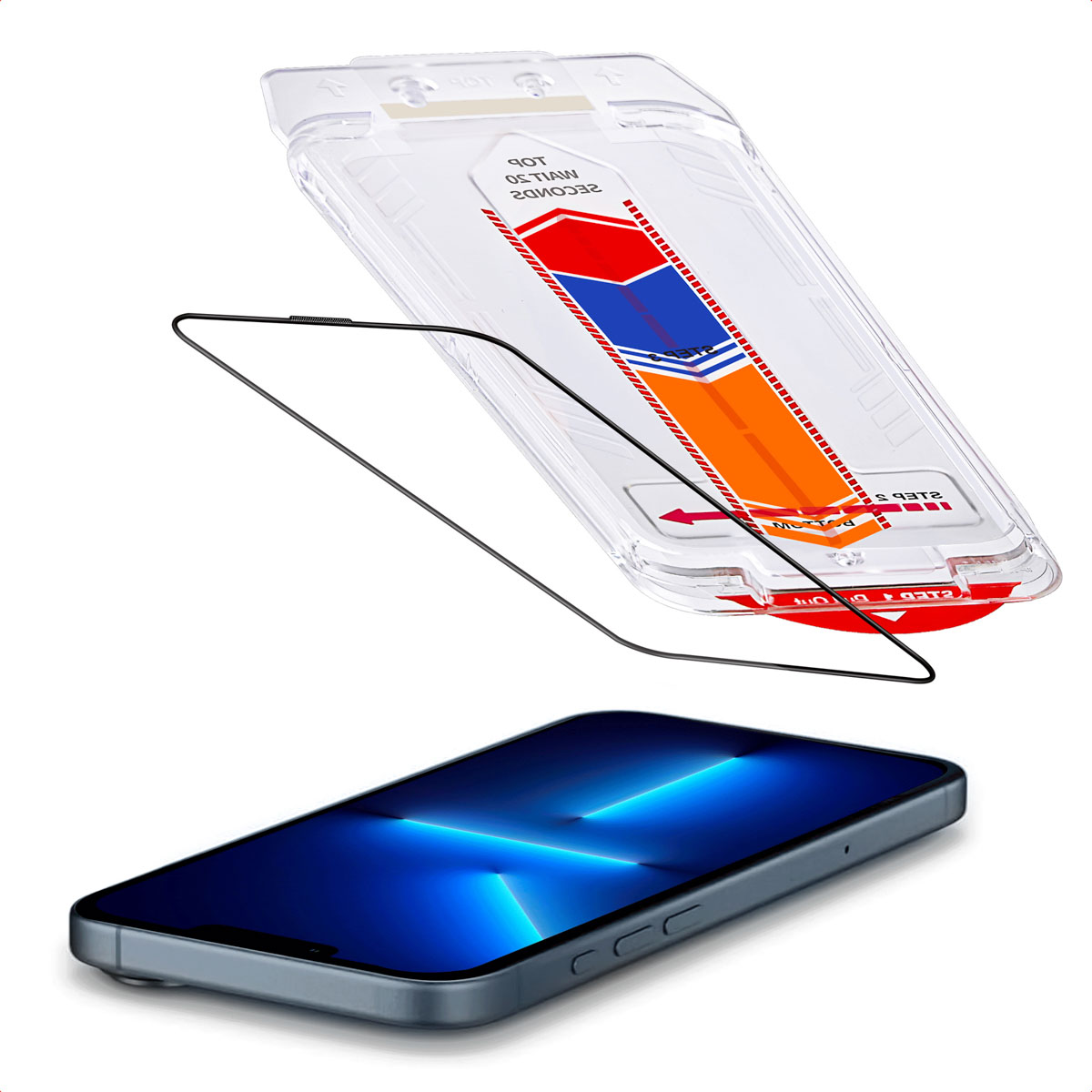 Accezz Gehard Glas Screenprotector + Applicator voor de Apple iPhone 13 Pro Max / 14 Plus