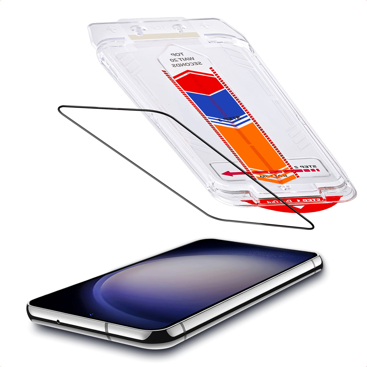 Accezz Gehard Glas Screenprotector + Applicator voor de Samsung Galaxy S23